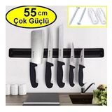 Büyük Boy Mıknatıslı Bıçak Askısı 55 cm Bıçak Tutucu Bıçak Organizer Bıçaklık