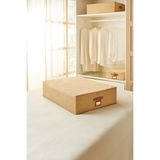 Büyük Boy Ocean Home Textile Jüt Kutu Hurç 55 x 70 x 18 cm Naturel Renk ile Pratik Saklama