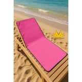 Büyük Boy Pembe Renk Microfiber Sporcu ve Plaj Havlusu Çok Amaçlı 80*130 cm - 80 x 130 cm