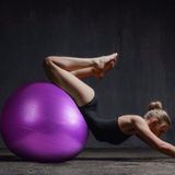 Büyük Boy Pilates Topu 65 CM Plates Topu + Pompa Yeşil
