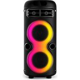 Büyük Boy Şarjlı Rgb Işıklı Hoparlör, 2 Adet 4 Inch Bass Destekli 360° Stereo 3600 Mah Şar - Çok Renkli