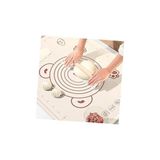 Büyük Boy Silikon Hamur Açma Matı, Krem Rengi, 50X70 Cm, Yapışmaz ve Kaymaz Yüzey - 550 Gram - standart