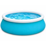 Büyük Boy Şişme Havuz, 1.83 Metre Çaplı Aile Çocuk Havuzu, 3 Katmanlı Dayanıklı PVC UV Güneşe Dayanıklı, Çift Yönlü Hava Akışlı Yetişkin Çocuk Ev Balkon Bahçe Yazlık İçin Büyük Boy Şişme Havuz