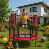 Büyük Boy Trambolin, 140 cm Çap, Korumalı, Kolay Kurulum - Standart