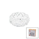 BÜYÜK CAM - DIAMOND KRİSTAL ŞEKİL YUVARLAK KÜLLÜK ÇAP: 12.8CM - D: 5.2CM (4604)