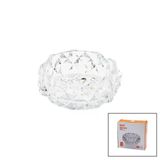 Büyük Cam - Dıamond Kristal Şekil Yuvarlak Küllük Çap: 12.8Cm - D: 5.2Cm (5250)