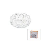 Büyük Cam - Dıamond Kristal Şekil Yuvarlak Küllük Çap: 12.8Cm - D: 5.2Cm (5570)