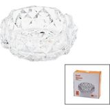 BÜYÜK CAM - DIAMOND KRİSTAL ŞEKİL YUVARLAK KÜLLÜK ÇAP: 12.8CM - D: 5.2CM-Findit
