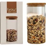 Büyük Cam Kavanoz 1800 ml - Siyah