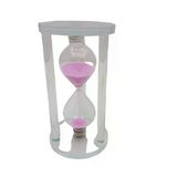 Büyük Cam Kum Saati Cam Standlı 15 Dakika - Çap: 7.7Cm-Yükseklik: 14.7Cm Go-53-Vice