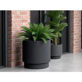 Büyük Dekoratif Modern Saksı ve Vazo 30 Lt (36.6 cm x 36.6 Cm) Içsiz - Çok Renkli