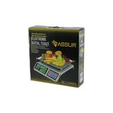 Büyük Dijital Karpuz Terazi Tartı 40Kg/2Gr 7 Fiyat Hafızası Fiş Şarjlı Acs-809T (5067)