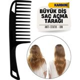 Büyük Diş Geniş Saç Açma Tarağı - Renkli