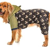 Büyük Irk Paçalı Köpek Mont - Duma Yeşil