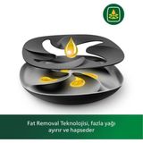 Büyük Kapasiteli Siyah Airfryer, 1.4kg, 7.3l, Hızlı ve Sağlıklı Pişirme - Ahşap - Beyaz