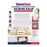 Büyük Kartvizitlik Silikon Kalıp – Epoksi Reçine Masaüstü Stand, Notluk ve Kartlık Döküm Kalıbı 30,3 x 12 cm NO:4