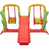 Büyük Kaydırak Salıncak - Çocuk Oyun Parkı - Oyun Alanı - Çocuk Parkı - Yeşil