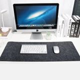 Büyük Keçe Sümen Oyun Mouse Pad Klavye Mat Masa Koruyucu 3mm Antrasit Renk 90x40cm