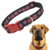 Büyük Köpekler için Akatsuki Köpek Tasması, Medium, XS/Küçük Köpek Tasması | Resmi Lisanslı Naruto Akatsuki Pelerin Itachi'den Esinlenen Anime Köpek Tasması | Köpekler için Ayarlanabilir Evcil Hayvan