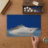 Büyük Kruvaziyer Gemisi Tasarımı 240 Parça Ahşap Puzzle Ahşap Kutuda MP04755
