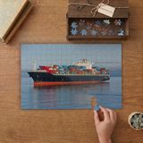 Büyük Kuru Yük Gemisi Tasarımı 240 Parça Ahşap Puzzle Ahşap Kutuda MP08001