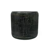 Büyük Metal Saksı - 39X35 Cm
