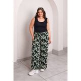 Büyük Moda BELİ LASTİKLİ ŞİFON DÖKÜMLÜ PANTOLON