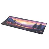 Büyük Oyuncu Mouse Pad 300x700 mm, Günbatımı Temalı Mikro Kumaş Yüzeyli Desenli Mousepad, Kaymaz Kauçuk Tabanlı XL Masa Matı (Desk Pad)