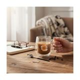 Büyük Pazar Store 2 Adet Odi Home Çift Cidarlı Cam Kupa Bardak Double Wall Kulplu Bardak 250 ml - Option-1 - 0 - Siyah