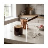 Büyük Pazar Store 6'lı Borosilikat Cam Mini Kupa Seti - 130 ml Tek Cidarlı, Altlıksız Türk Kahvesi ve Espresso Fincanı Takımı - Option-1 - 0 - Siyah