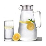 Büyük Pazar Store Cam Sürahi Borosilikat Metal Kapaklı 1.8 Litre - 1BW-Beyaz - --