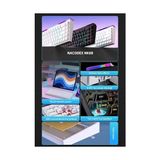 Büyük Pazar Store Desenli Kablolu Ergonomik Mekanik Oyuncu Klavyesi-Ambiyans Aydınlatmalı Nacodex Nk-68 Kontur Desenli - Beyaz - Option-1 - 001-Renkli