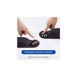 Büyük Pazar Store Ergopad Bilek Destekli Ergonomik Kaymaz Taban Mouse Pad, Masa Pedi Siyah - Option-1 - 001-Renkli