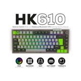 Büyük Pazar Store Hawk Gaming HK610 Gateron Switch Rgb LCD Tri-Mode Kablosuz/bluetooth %75 Gaming Klavye - Option-1 - 001-Renkli