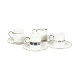Büyük Pazar Store Luces Platin 4 Kişilik Kahve Fincan Takımı - 1/100 Toz Ceviz