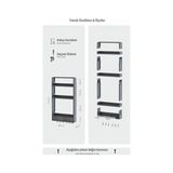 Büyük Pazar Store Modüler 3 Katlı Banyo Düzenleyici Raf; Yapışkanlı Duvar Rafı, Delmeden Montaj Mutfak Organizeri, 2 Çekmeceli & Kancalı Havluluk, Şampuanlık Duş Rafı, Çok Amaçlı Beyaz Banyo Dolabı Düzenleme (Beyaz) - Option-1 - Acı Kahverengi