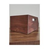 Büyük Pazar Store Organizer Ahşap Sandık Kutu 7" (7 Inç) Plak Için Uygun Boyut (Kestane Rengi) - Option-1 - 1BW-Beyaz