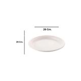 Büyük Pazar Store Roll-Up Nature Ekolojik Karton Kağıt Tek Kullanımlık Tabak - 26 Cm. - 50 Adetlik 1 Paket - Option-1