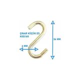 Büyük Pazar Store S Kanca Demiri Askı Kancası, Mutfak Dolap Düzenleme, Ev Dekorasyon, 10 Adet - 00 Beyaz - Option-1