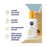 Büyük Pazar Store Sun SPF50 Anında Güneş Koruyucu Sprey 200ML, Hassas Ciltler Için Yatıştırıcı, Uva Uvb Koruması