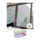 Büyük Pencere Sinekliği Çift Kanat Yapışkanlı Sineklik 125X150 Yapışkanlı Sineklik Tülü Cırt Bantlı