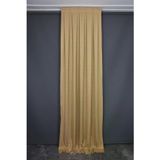 Buyuk Petek Model Gold Renk Tek Kanat Hazir Dikilmis Pileli Fon Perde 75*260 Cm