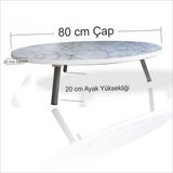 Büyük Sağlam Dengeli Kırılmaz Pratik 80cm Çap Yer Yemek Sofrası Sinisi Hamur Açma Masası Tahtası