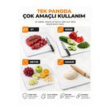 Büyük Sapsız Kesim Panosu 225X325 Mm | Bpa Free Plastik Kesme Tahtası | Sebze, Meyve, Et Ve Hamur İçin