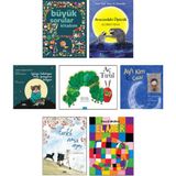 Büyük Sorular Kitabım + Avucundaki Öpücük + Uykuya Dalamayan Minik Yediuyurun Hikayesi + Aç Tırtıl (Eric Carle) + Ay'ı Kim Çaldı? + Farklı Ama Aynı + Elmer - 7'li Çocuk Masal Hikaye Öykü Kitapları