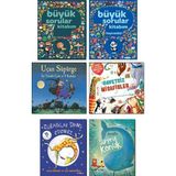 Büyük Sorular Kitabım + Büyük Sorular Kitabım Hayvanlar + Uçan Süpürge + Davetsiz Misafirler + Zürafalar Dans Edemez + Sürpriz Konuk / 6 Kitap Set Çocuk Masal Hikaye Öykü Kitapları - Hayır