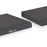 Büyük Stüdyo Monitörleri için Gator Frameworks Akustik Köpük Yalıtım Pedleri, Çoğu Hoparlör Standı, Masaüstü ve Kitap Rafına Uygundur; 2'li Paket (GFW-ISOPAD-LG)