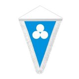 Buyuk Timur Imparatorlugu - 17 Eski Turk Devleti Bayragi - Ucgen Flama Bayrak