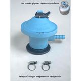 Büyük Tüp Başlığı Dedantör Regülatör Aygaz İpragaz milangaz Büyük Tüp Kafası 2 adet kelepçe