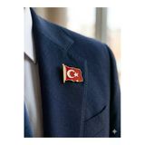 Büyük Türk Bayraklı Yaka Rozeti